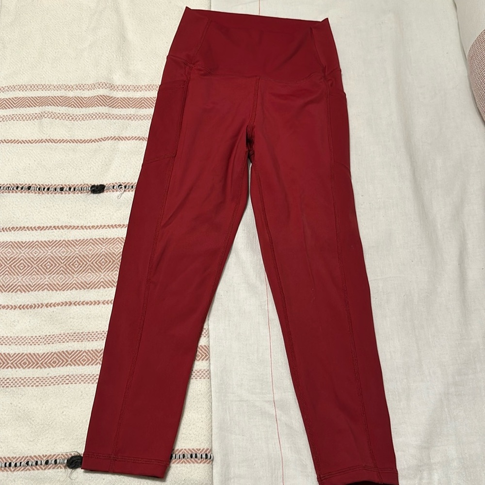 ZYIA cropped legging - red